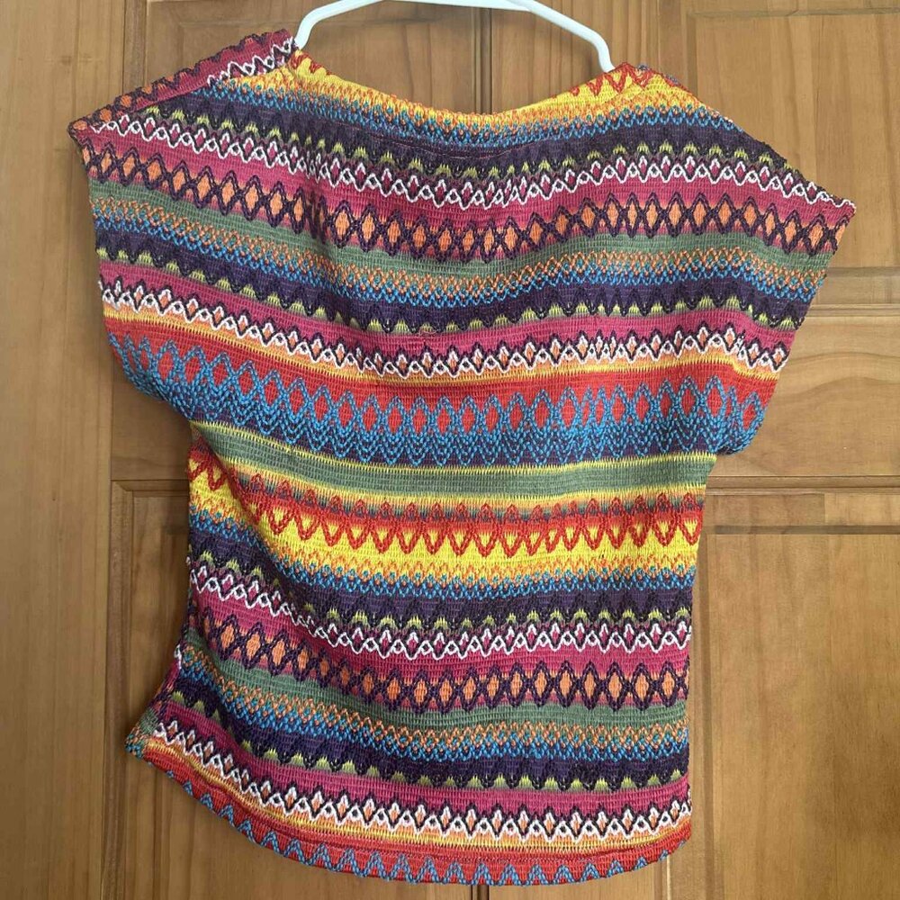 SHEIN Women's Colorful Top - Size Medium